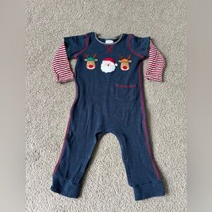 Mud Pie Christmas Santa One Piece. Size 12-18 Months